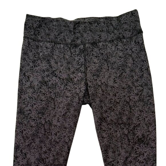 Jockey Activewear Leggings Size Large Womens Gray Black Abstract Print - Picture 2 of 7